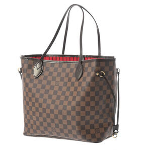 Louis Vuitton Brown Tote Neverfull Bag Canvas Damier